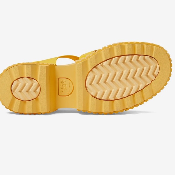 NEW SOREL ONA™ Streetworks Fisherman Mid Sandals Chunky Flats Yellow Casual sz 9 - Picture 5 of 12